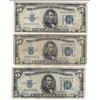 Image 1 : 1934 $5 Silver Certificate Currency Lot of 3