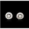 Image 1 : 14KT White Gold 0.90ctw Diamond Earrings