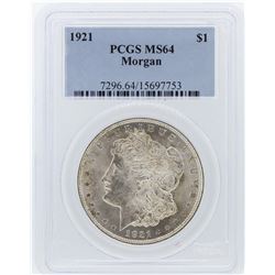 1921 PCGS MS64 Morgan Silver Dollar