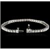 Image 3 : 14KT White Gold 5.73ctw Diamond Tennis Bracelet
