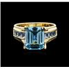 Image 2 : 14KT Yellow Gold 4.54ctw Topaz Ring