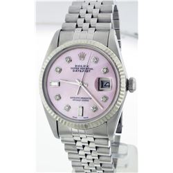 Rolex Stainless Steel Diamond DateJust Men's Watch