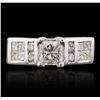 Image 2 : 14KT White Gold 1.92ctw Diamond Ring