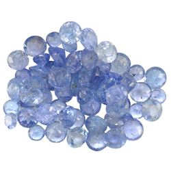 14.47ctw Round Mixed Tanzanite Parcel