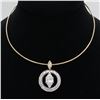 Image 1 : 2.71ctw Diamond Necklace - 14KT Two-Tone Gold