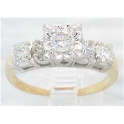 1.00ctw Diamond Ring - 14KT Yellow Gold