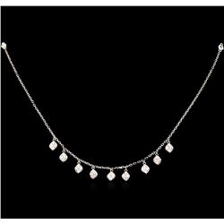 0.52ctw Diamond Necklace - 14KT White Gold