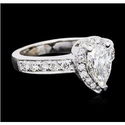 14KT White Gold GIA Certified 1.53ctw Diamond Ring