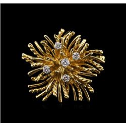 Tiffany & Co. 0.25ctw Diamond Pin - 18KT Yellow Gold