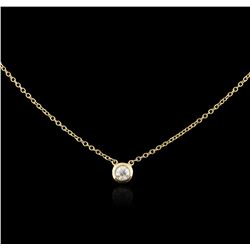 14KT Yellow Gold 0.29ct Diamond Necklace