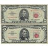 Image 1 : 1963 $5 Red Seal Bill Lot of 2