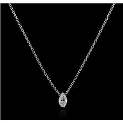 14KT White Gold 0.31ct Diamond Necklace