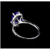 Image 3 : 2.60ct Tanzanite and Diamond Ring - 14KT White Gold