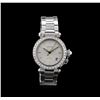 Image 1 : Cartier Stainless Steel 2.00ctw Pasha C Watch