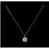 Image 2 : 14KT Two-Tone Gold 2.15ctw Diamond Pendant