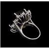 Image 3 : 15.97ct Ametrine, Sapphire and Diamond Ring - 14KT White Gold