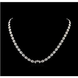 5.95ctw Diamond Necklace - 18KT White Gold