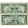Image 2 : 1963 $5 Red Seal Bill Lot of 2