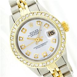 Rolex Two-Tone Diamond DateJust Ladies Watch