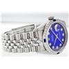 Image 2 : Rolex Stainless Steel Diamond and Sapphire DateJust Men's Watch