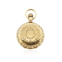 Elgin 14KT Yellow Gold Full Hunter Antique Pocket Watch