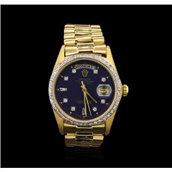 Rolex President 18KT Gold 1.00ctw DayDate Men's Watch