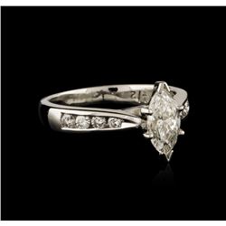 Platinum 0.92ctw Diamond Ring