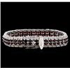 Image 2 : Crayola 16.72ctw Garnet Bracelet - .925 Silver