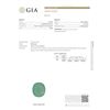 Image 5 : 14KT Yellow Gold GIA Certified 50.88ct Emerald and Diamond Pendant With Chain