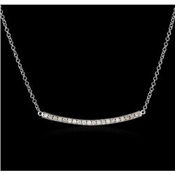 14KT White Gold 0.84ctw Diamond Necklace