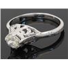 Image 6 : 0.33ct Vintage Diamond Ring - 14KT White Gold