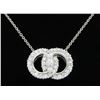 Image 1 : 3.16ctw Diamond Pendant - 14KT White Gold