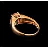 Image 3 : 2.25ct Morganite and Diamond Ring - 10KT Rose Gold