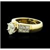 Image 1 : 18KT Yellow Gold 1.29ctw Diamond Ring