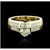 Image 2 : 18KT Yellow Gold 1.29ctw Diamond Ring