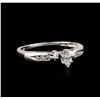 Image 1 : Platinum 0.25ctw Diamond Ring