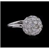 Image 1 : 4.06ctw Diamond Ring - 14KT White Gold