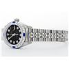 Image 7 : Rolex Stainless Steel Diamond and Sapphire DateJust Ladies Watch