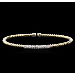 0.44ctw Diamond Bracelet - 14KT Yellow Gold