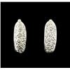 Image 1 : 0.14 ctw Diamond Earrings - 18KT White Gold