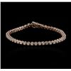 Image 1 : 14KT Rose Gold 1.78 ctw Diamond Tennis Bracelet