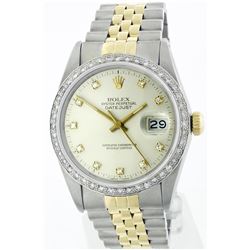 Rolex Two-Tone 1.20 ctw Diamond DateJust Men's Watch