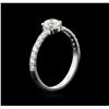 Image 4 : 0.72 ctw Diamond Ring - 14KT White Gold