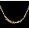 Image 2 : 4.20 ctw Diamond Necklace - 18KT Two-Tone Gold