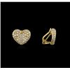 Image 2 : 18KT Yellow Gold 2.24 ctw Diamond Earrings