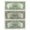 Image 2 : 1934 $5 Silver Certificate Currency Lot of 3