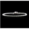 Image 1 : 14KT White Gold 1.87 ctw Diamond Tennis Bracelet