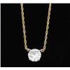 Image 1 : 1.10 ctw Diamond Pendant - 14KT Yellow Gold