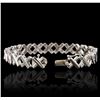 Image 3 : 14KT White Gold 1.07 ctw Diamond Bracelet