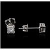 Image 2 : 14KT White Gold 0.50 ctw Diamond Stud Earrings